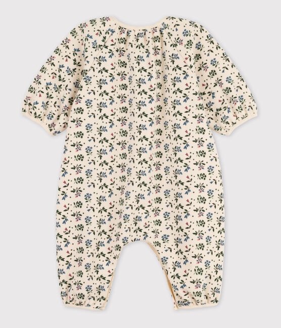 Babies' Patterned Cotton Jumpsuit AVALANCHE white/MULTICO