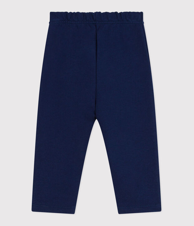 Babies' jogging bottoms in plain cotton MEDIEVAL