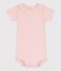 Babies' Short-Sleeved Bodysuit With Ruff