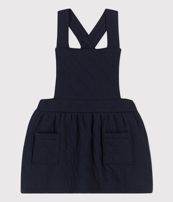 Babies' Sleeveless Patterned Quilted Tube Knit Dress SMOKING blue