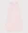 Baby sleeping bag in plain cotton TOG 0.5 FLEUR pink