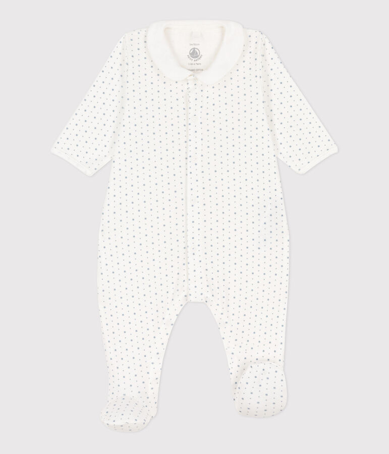 Starry Cotton Sleepsuit MARSHMALLOW /ENNEIGE