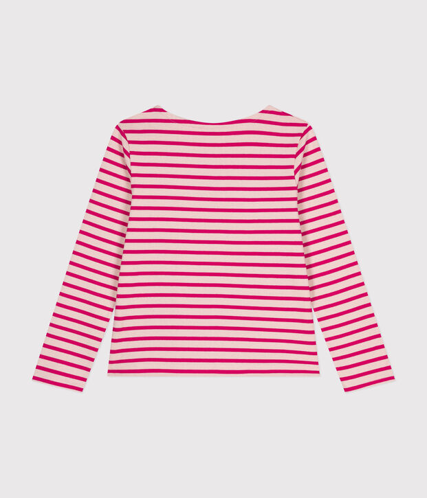 Women's Buttoned Cotton Breton Top pink/pink