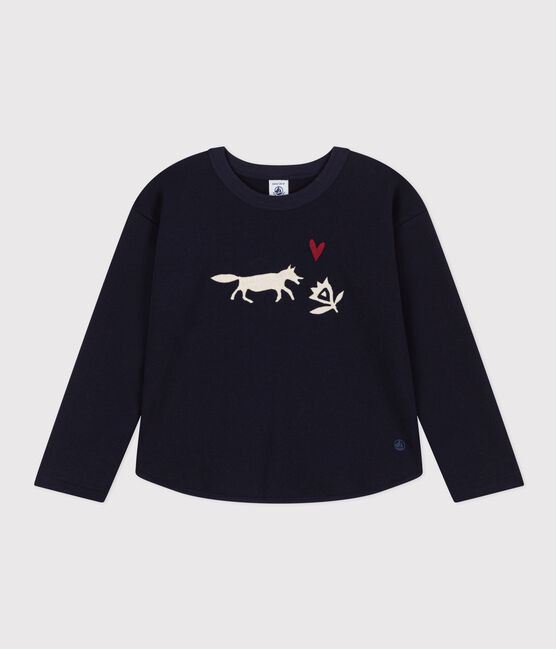  Girls' fleece sweatshirt SMOKING blue