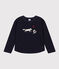  Girls' fleece sweatshirt SMOKING blue