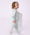 Babies back opening plain cotton pyjama suit with a ruff blue