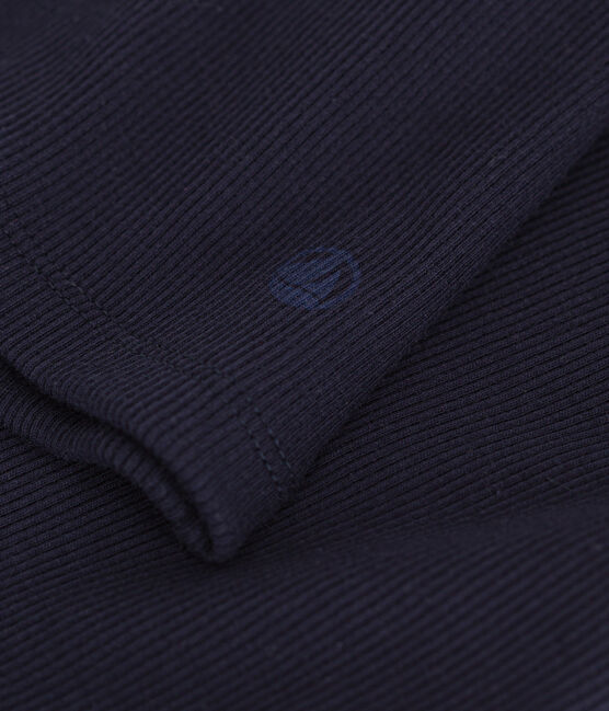 Women's Iconic roll neck in 2x2 rib knit SMOKING blue