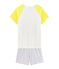 Boys' Ribbed Short Pyjamas white/multicolor