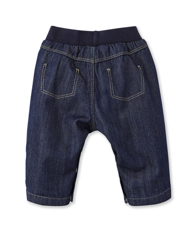 Baby lined denim trousers blue