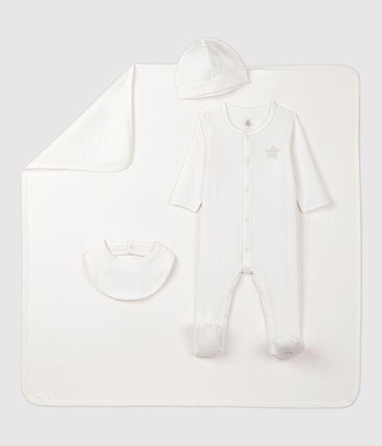 Babies' White Organic Cotton Newborn Gift Set variante 1