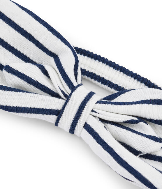 Girls' Headband MARSHMALLOW white/SMOKING blue