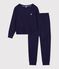 Women's plain cotton terry pyjamas SOIR