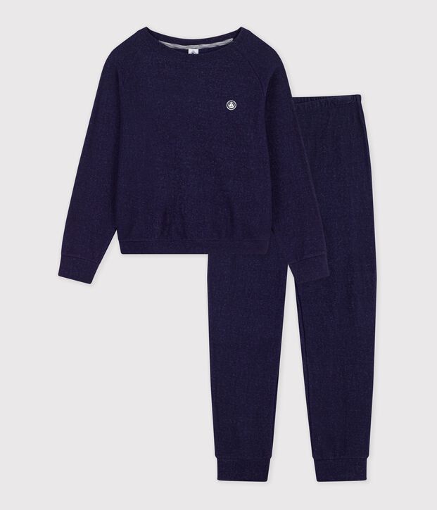 Women's plain cotton terry pyjamas SOIR