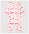 Babies' Pink Toile de Jouy Footless Cotton Sleepsuit FLEUR pink/GROSEILLER pink