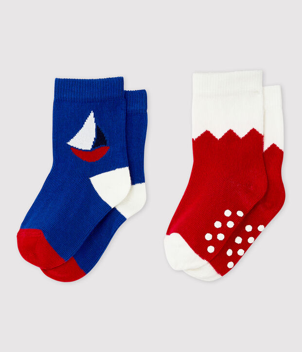 Baby Boys' Patterned Socks - 2-Pack multicolor