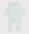 Babies' plain velour pyjama suit with a collar SPRAY