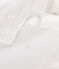 Children's long-sleeved plain cotton shirt ECUME white