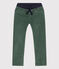 Unisex Straight-Fit Medium Velour Trousers VALLEE green