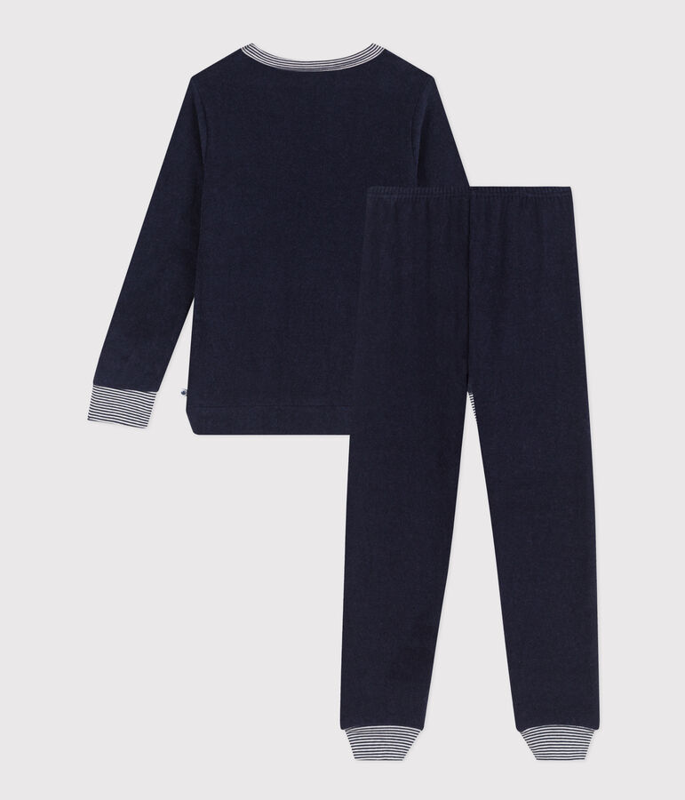 Children's Unisex Terry Towelling Pyjamas blue