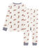 Boys' Ribbed Pyjamas MARSHMALLOW white/MULTICO white