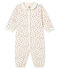 Baby girl's print tubic combi sleepsuit MARSHMALLOW white/MULTICO white
