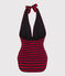 Women's Recycled One-Piece Swimsuit SMOKING blue/TERKUIT red