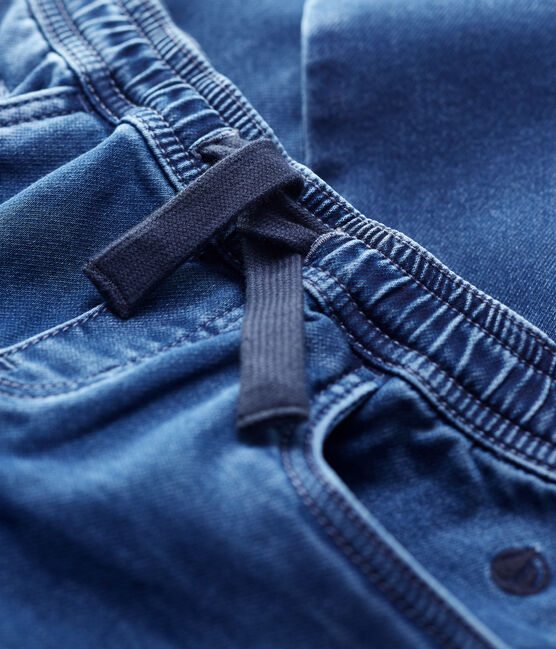 Boys' Regular Organic Denim Trousers DENIM BLEU DELAVE blue