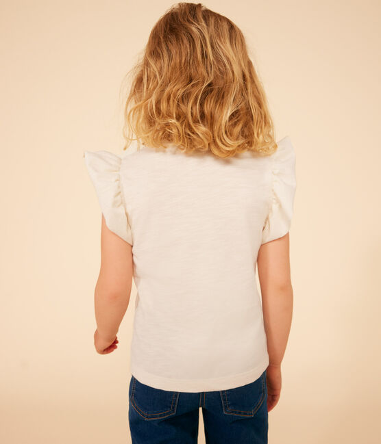 Girls' Slub Jersey T-shirt AVALANCHE Ecru