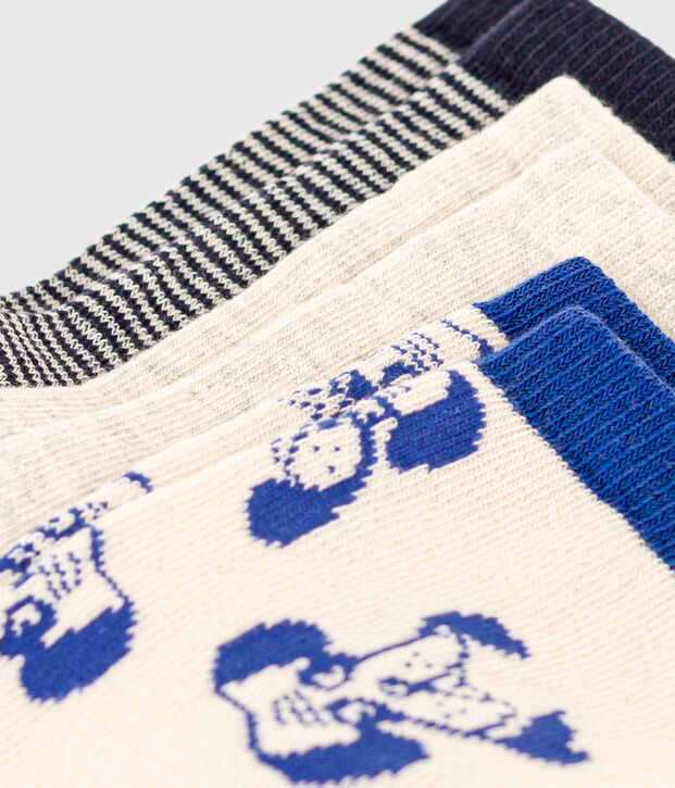 Children's Unisex Dog Patterned Socks - 3-Pack multicolor