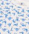 Boys' Monkey Themed Short-Sleeved Cotton Pyjamas MARSHMALLOW white/BRASIER blue