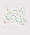 Girls' Floral Velour Pyjamas MARSHMALLOW white/MULTICO white