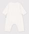 Babies' footless cotton flower print bodyjamas white/multicolor