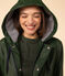 Iconic Recycled Fabric and Organic Cotton Raincoat AVORIAZ green