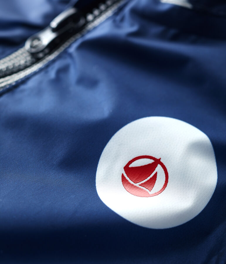 Babies' Warm Recycled Polyester Windcheater blue/white