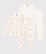 Girls' Heart Patterned Cotton Pyjamas - 2-Pack