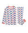 Boys' Ribbed Pyjamas MARSHMALLOW white/MULTICO white