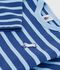 Babies' cotton Breton top with a seagull badge blue/blue