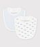 Pack of whale print cotton bibs for babies multicolor