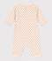 Babies' Heart Patterned Cotton Tube Knit Jumpsuit AVALANCHE white/MULTICO