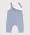 Babies' dungarees and body set in cotton with a plain collar POLAIRE