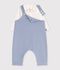 Babies' dungarees and body set in cotton with a plain collar POLAIRE