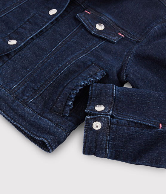 Girls' Denim Jacket DENIM BLEU FONCE blue