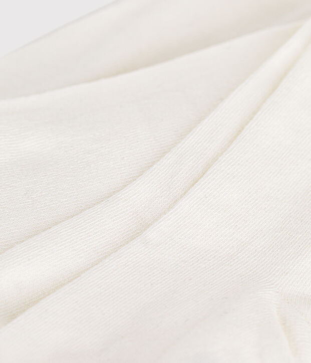 Children's plain cotton tights white
