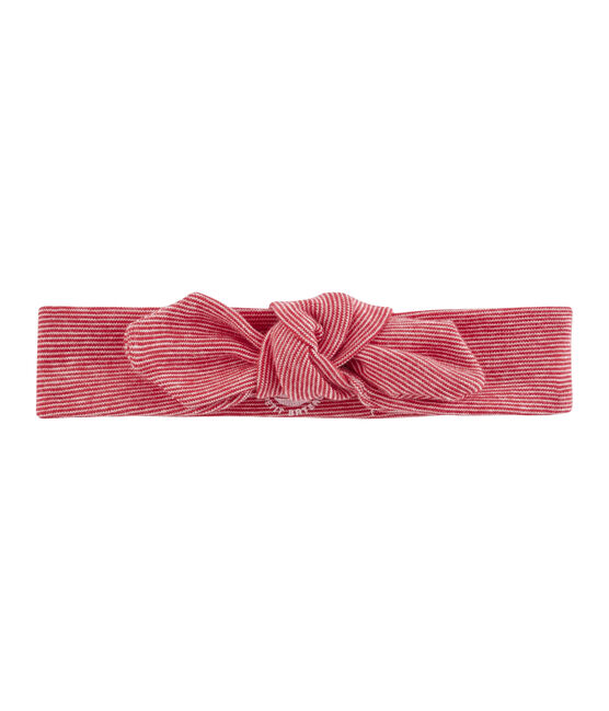 Girls' Hairband MARSHMALLOW white/TERKUIT red