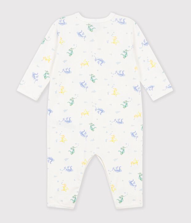 Pyjama b&eacute;b&eacute; en coton sans pieds imprim&eacute; dragons white/multicolor