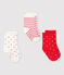Baby Girls' Patterned Socks - 3-Pack variante 1
