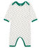 Baby Girls' Sleepsuit MARSHMALLOW white/MEDIEVAL blue