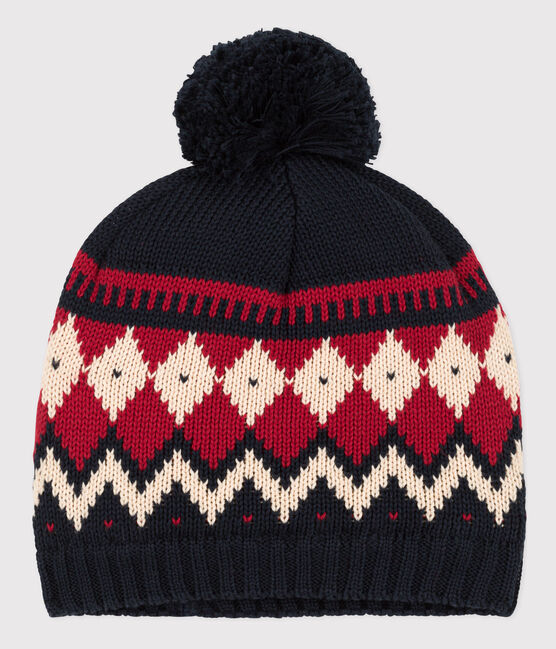 Unisex Children's Woolly Hat SMOKING blue/MULTICO white