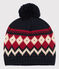 Unisex Children's Woolly Hat SMOKING blue/MULTICO white