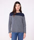 Women's long-sleeved cotton Breton top